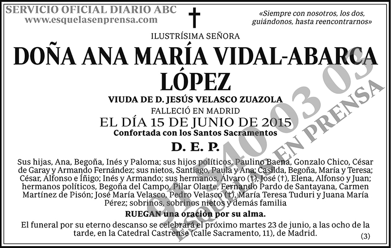 Ana María Vidal-Abarca López